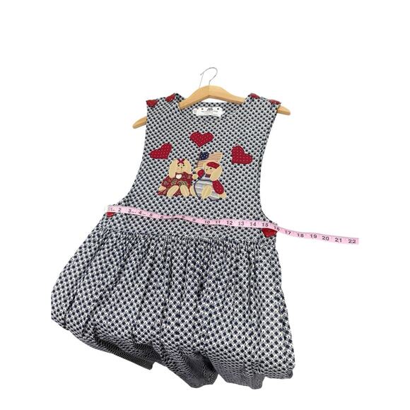 The Briar Patch Pinafore Apron Cottage Bear Patterned Dress Teacher Womens 12 - Picture 7 of 7
